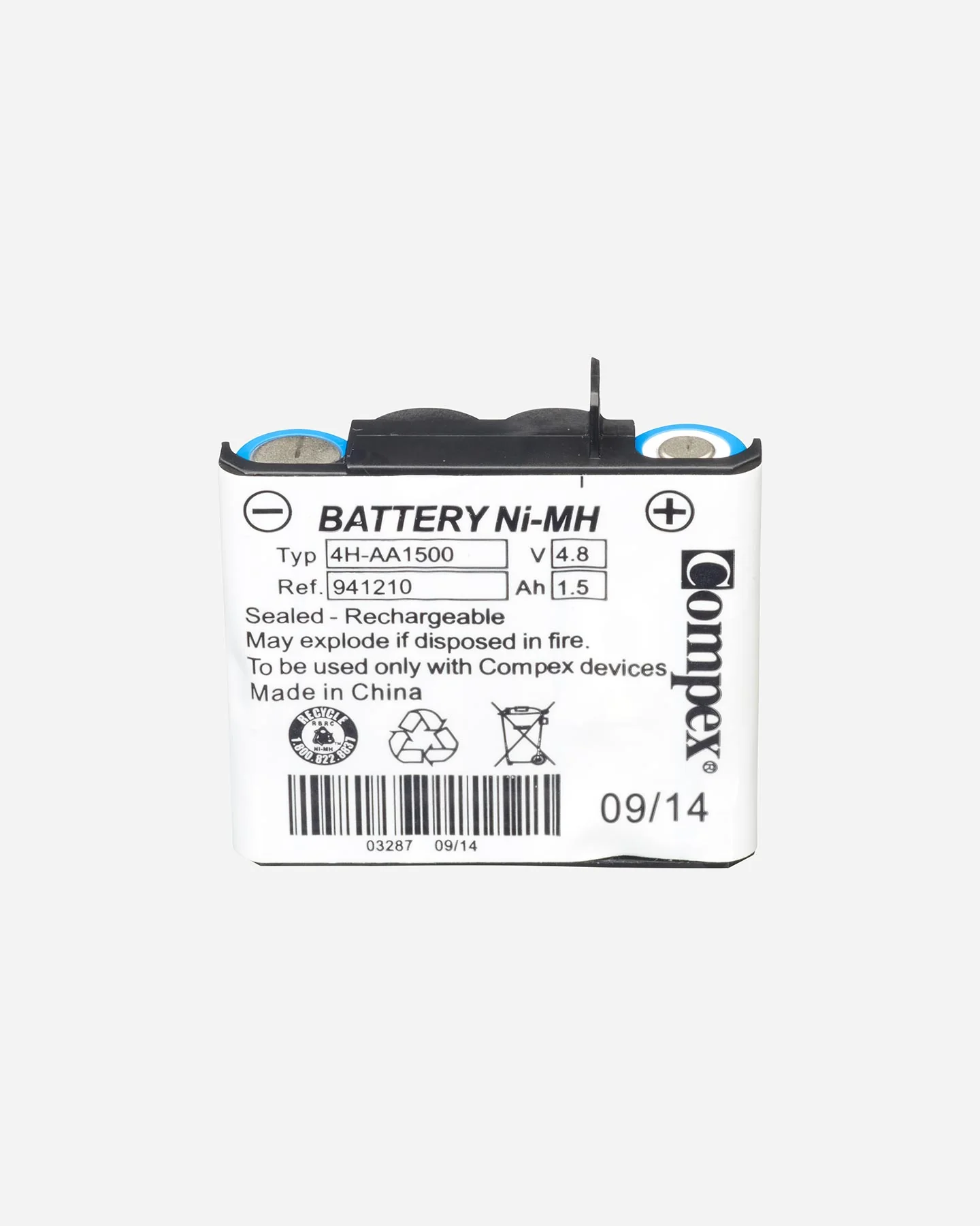 ACCESSORIO ELETTROSTIMOLATORE COMPEX BATTERIA NEW