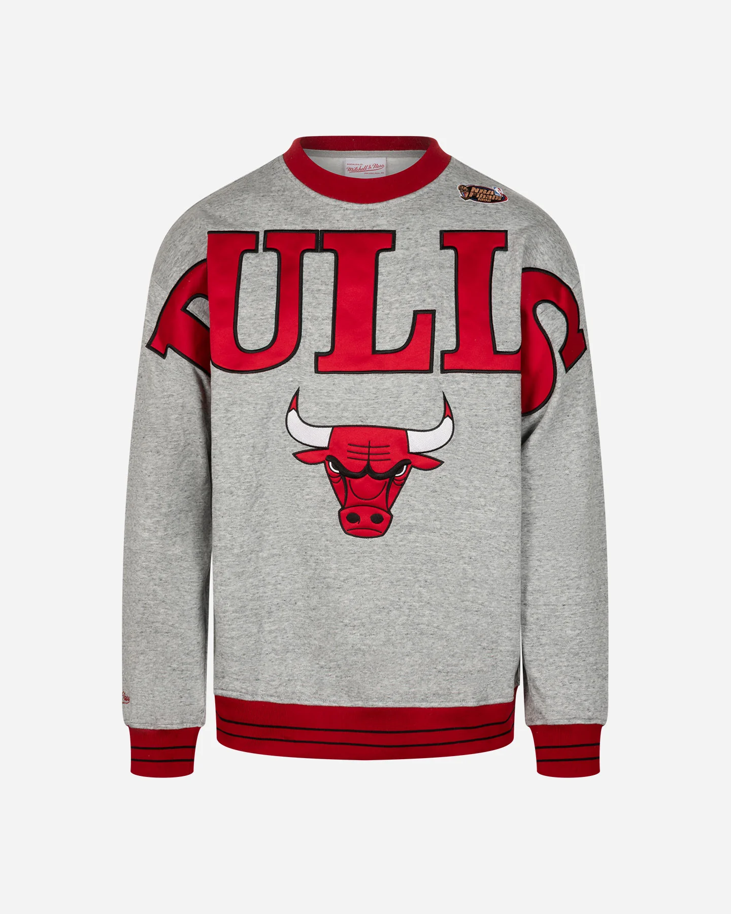 ABBIGLIAMENTO BASKET MITCHELL&NESS NBA FIELD CREW VINTAGE LOGO BULLS M UOMO