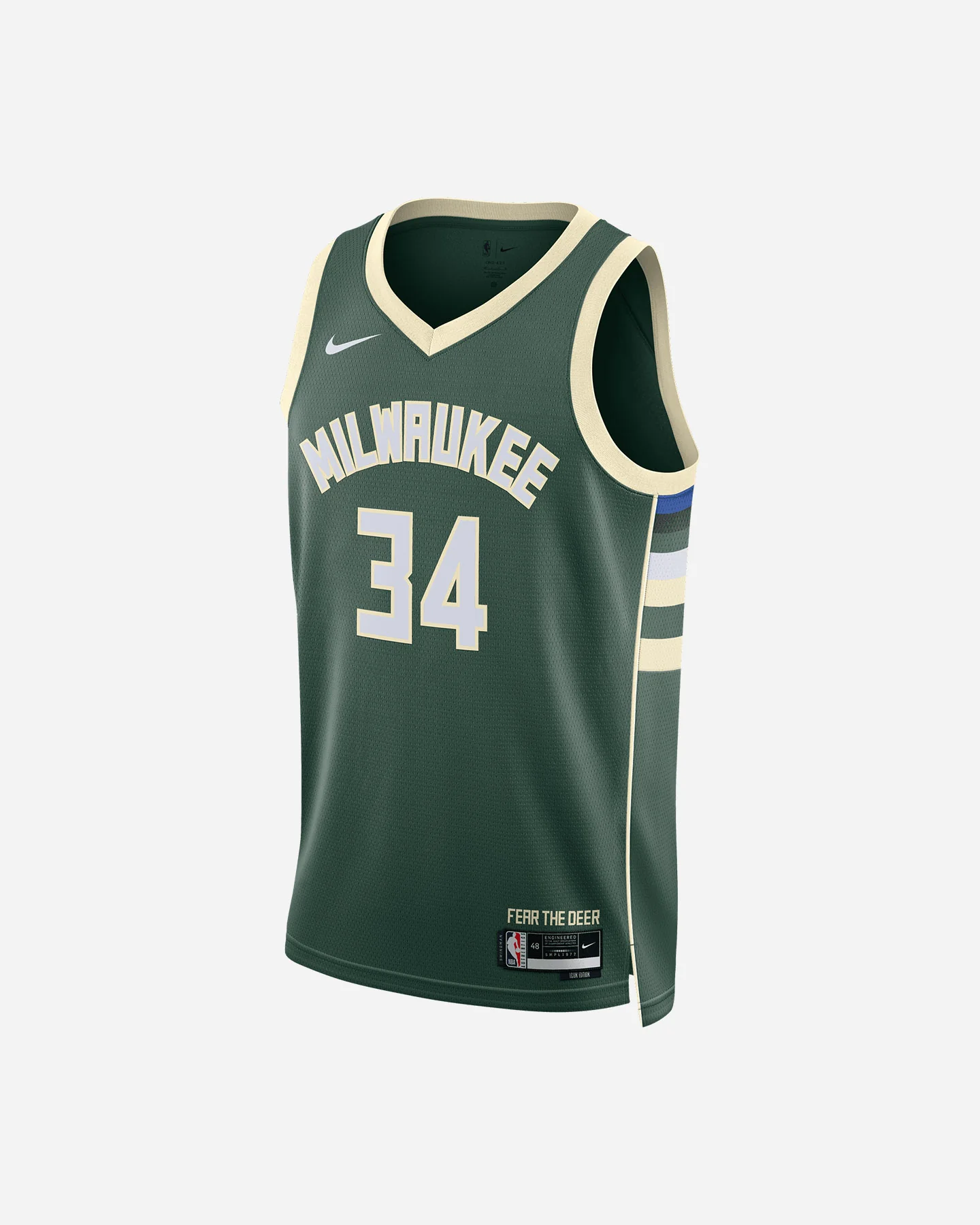 CANOTTA BASKET NIKE ICON MILWAUKEE ANTETOKOUNMPO SWINGMAN M UOMO