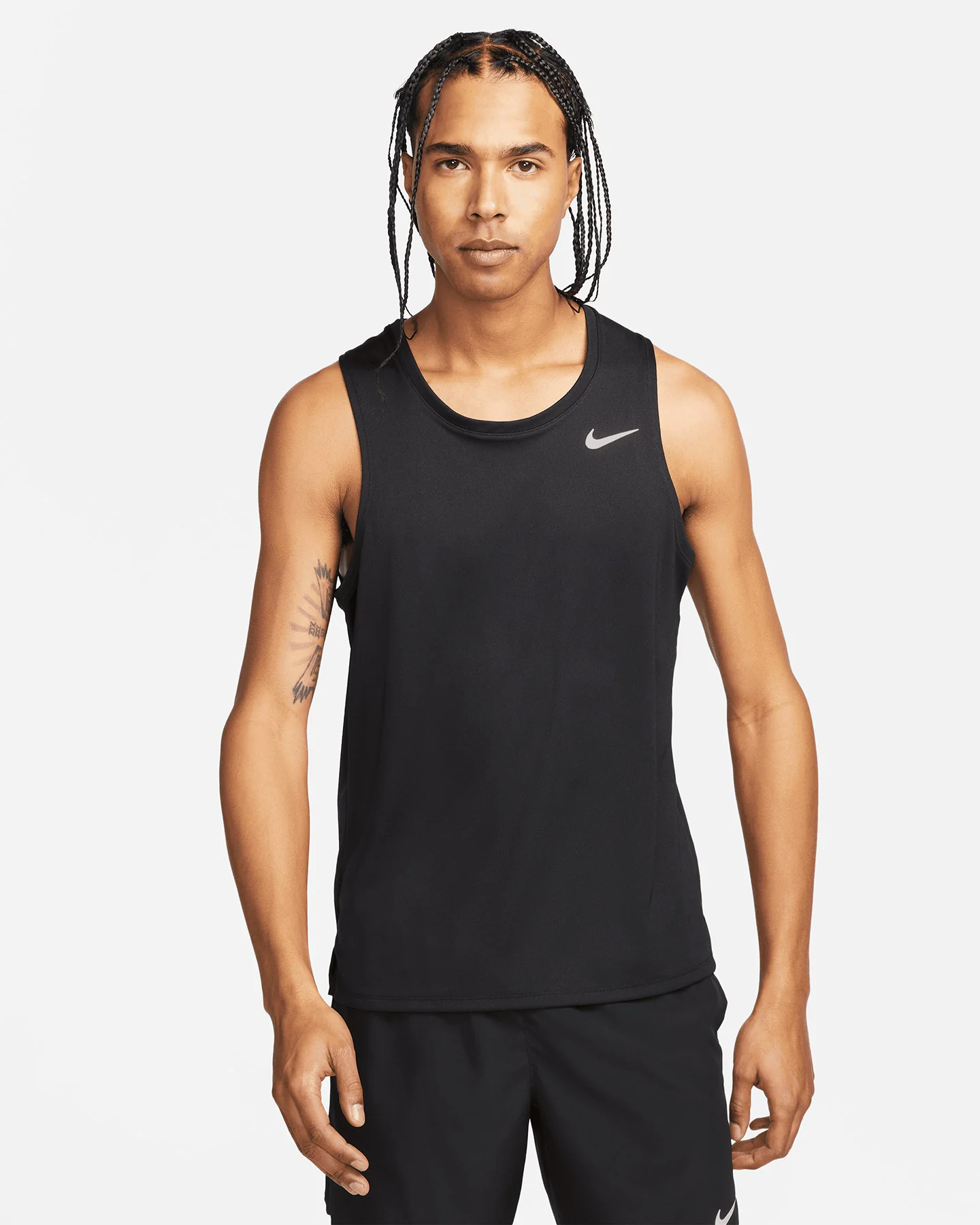 CANOTTA NIKE DF MILER M NERO UOMO