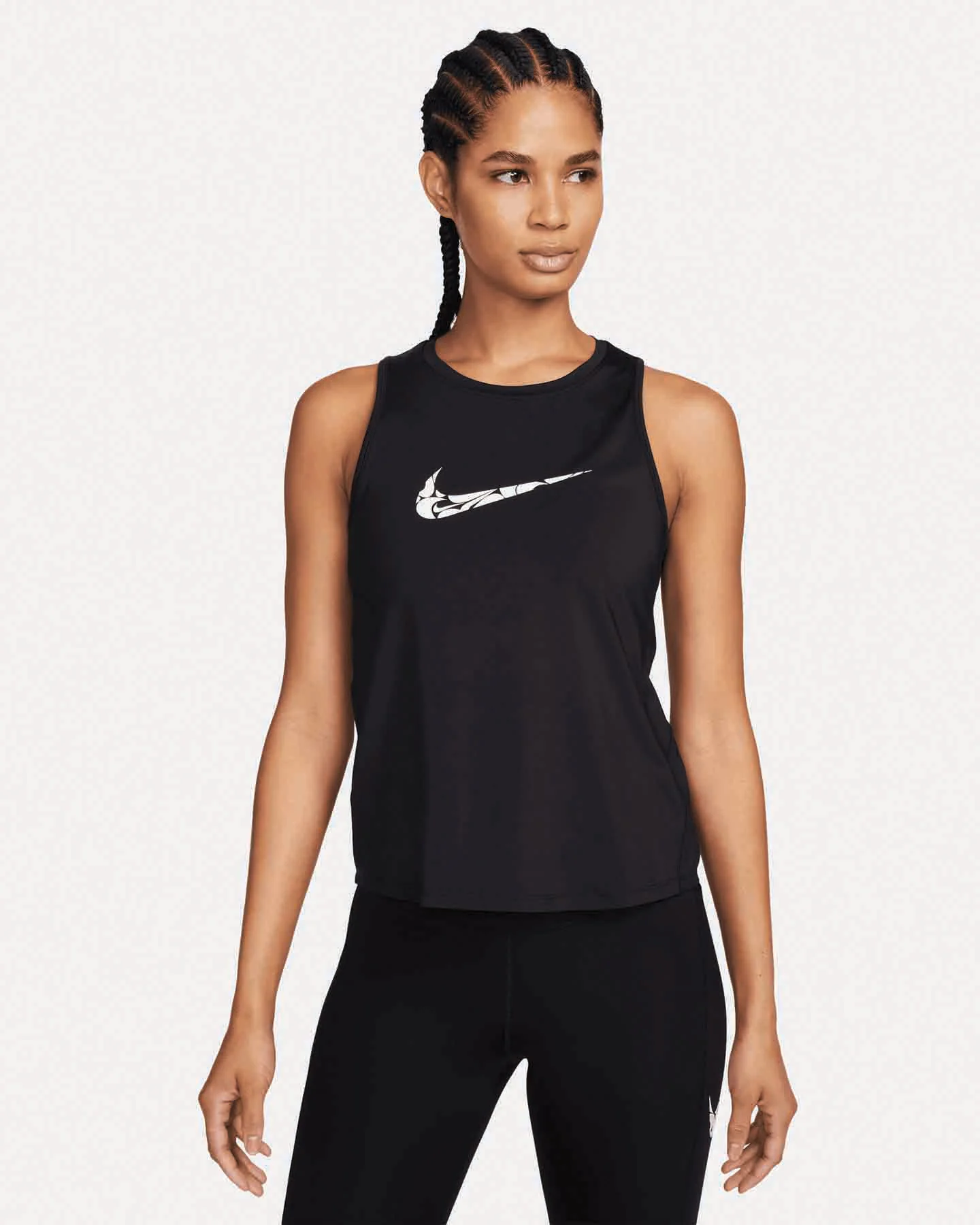 CANOTTA NIKE W SWSH HBR NERO DONNA