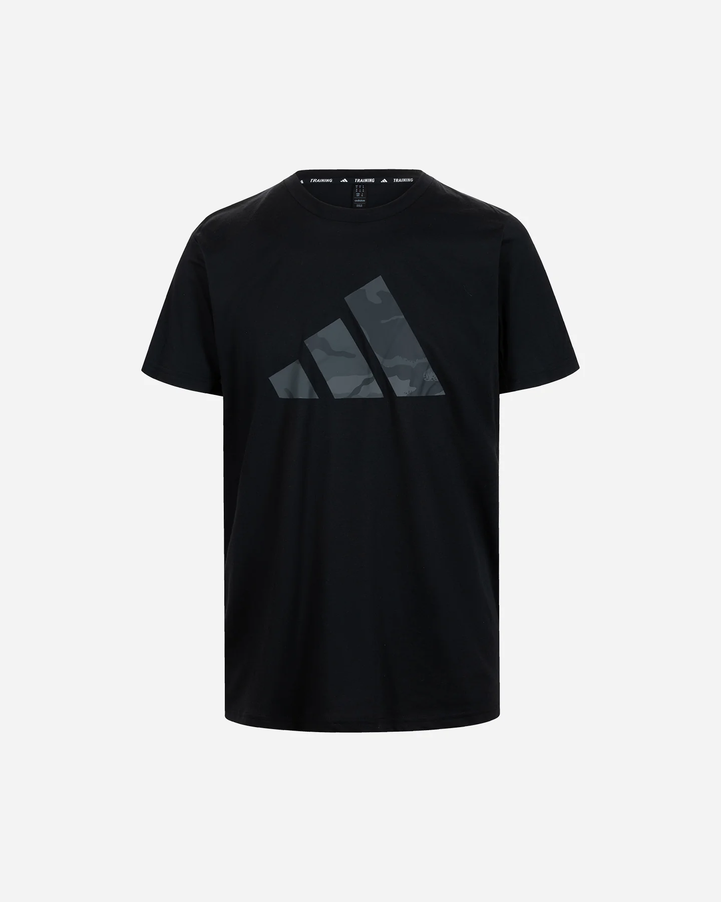 T SHIRT TRAINING ADIDAS BIG LOGO CAMO M UOMO