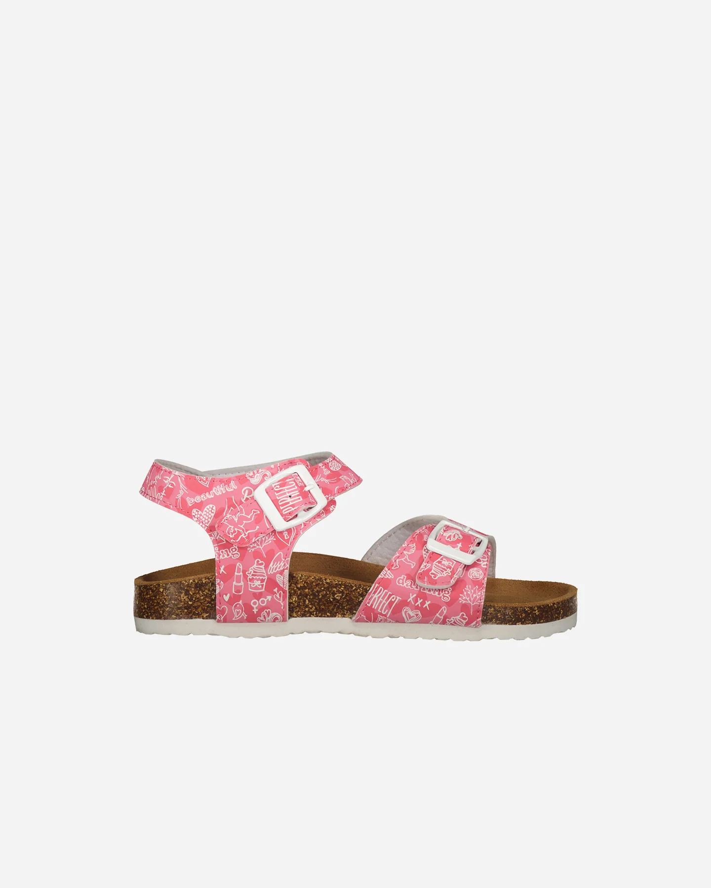 SANDALI FIREFLY CORK GIRL PRINT LOVE BAMBINA